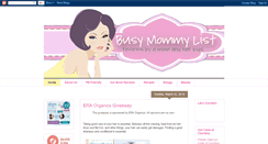 Desktop Screenshot of busymommylist.com